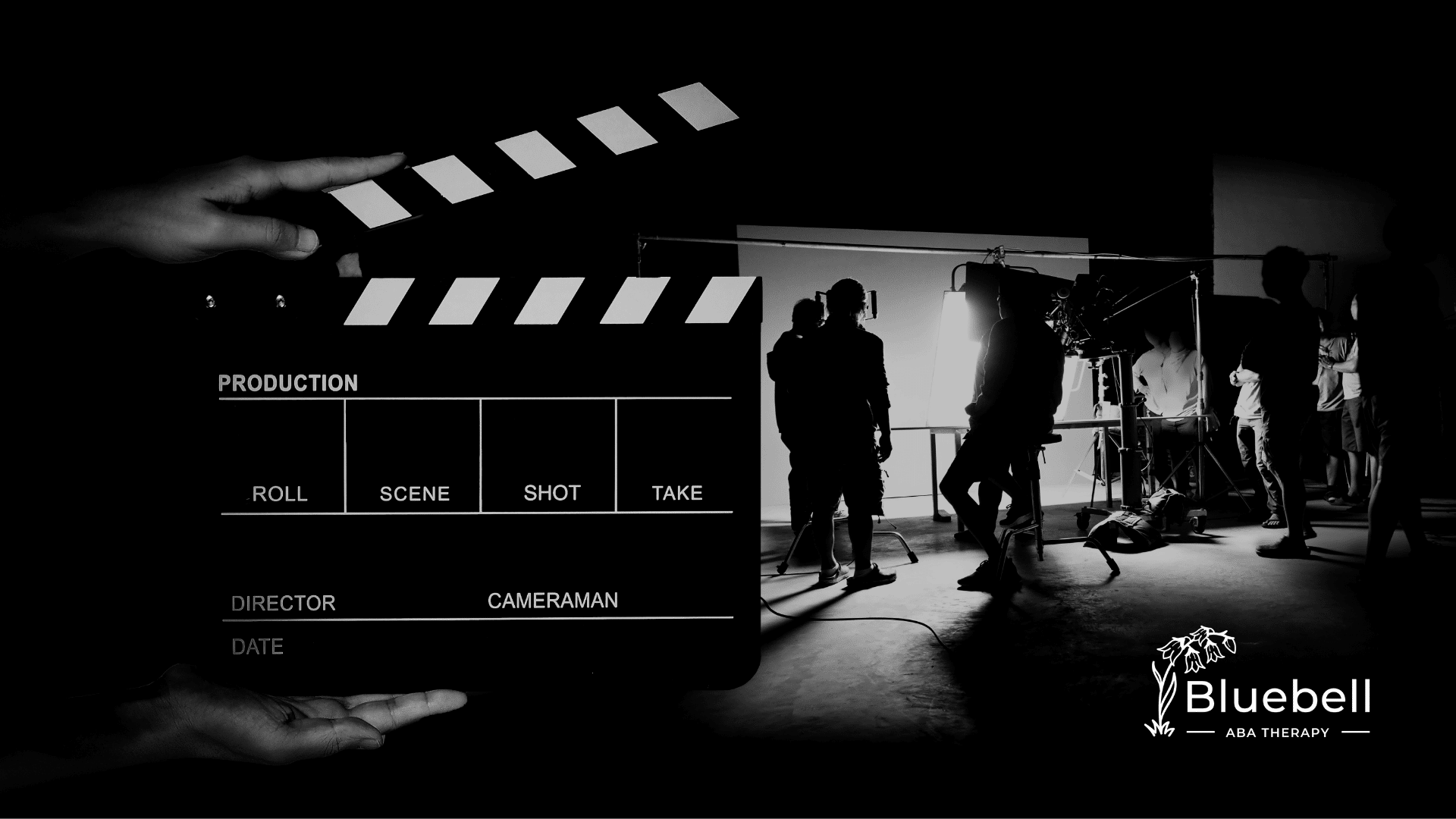 Movie slate and video production of making of a movie