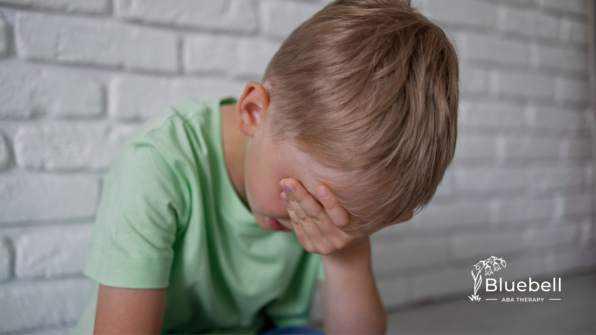 An autistic child is having trouble processing his emotions