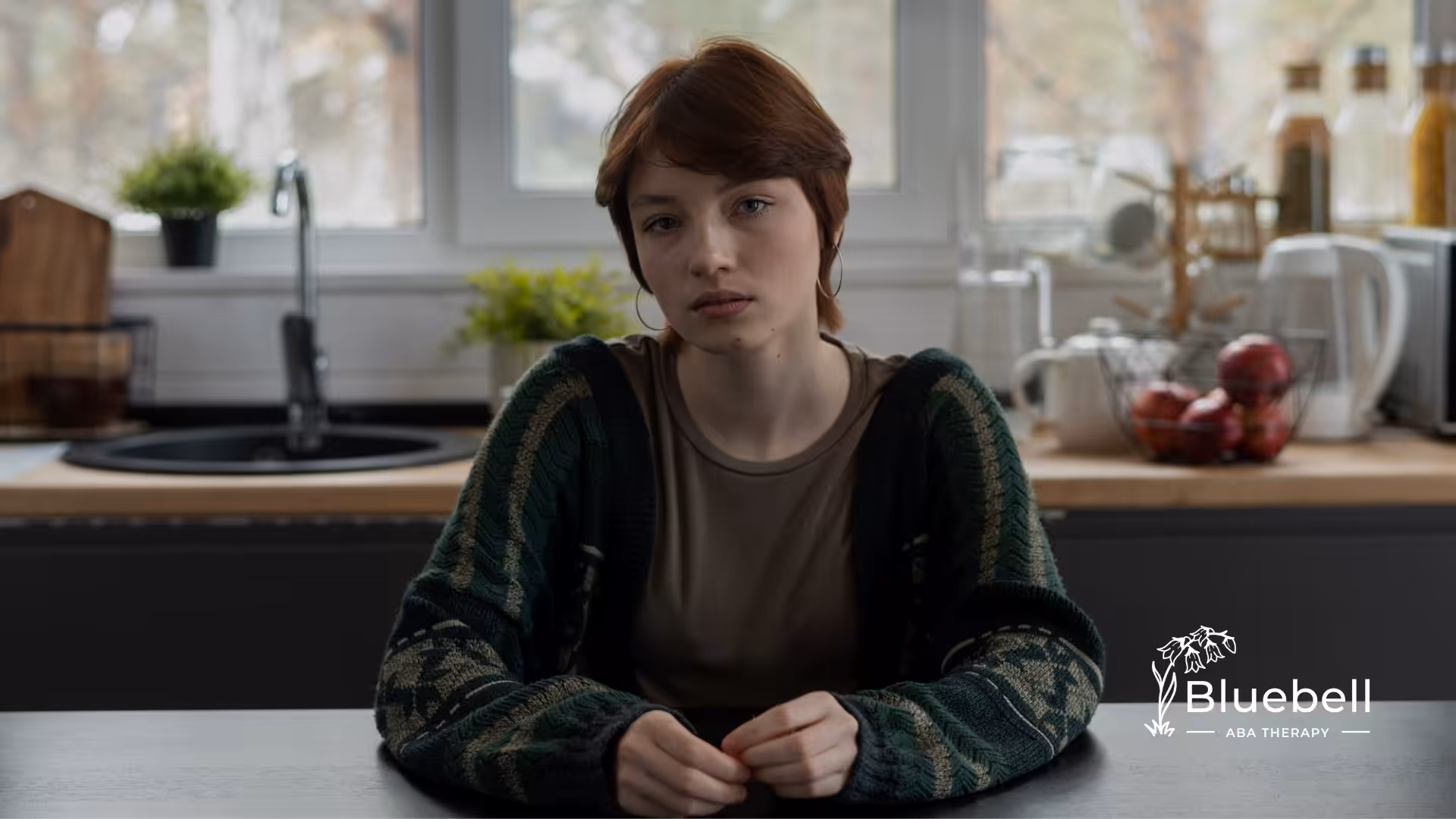 A teenager with autism going through puberty